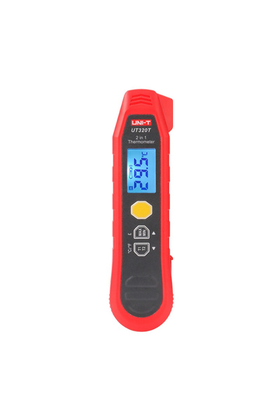 unı-t UT320T Termometru digital 2-în-1, infraroșu și cu sondă, de la -40 la 3...