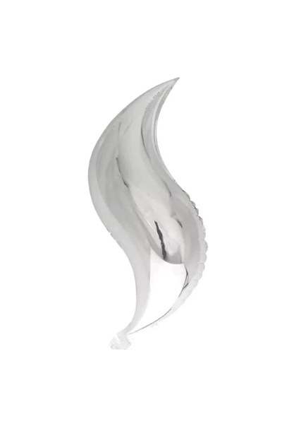 Generic Brand Μπαλόνι Ασημί Swirling S για ουρά γοργόνας - 18"/45cm