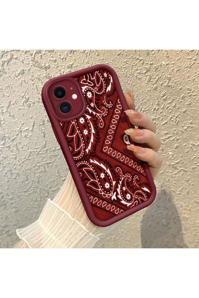 CHICASELUX iPhone 12 Compatible Retro Carpet Collage Aesthetic Printed Shock-...