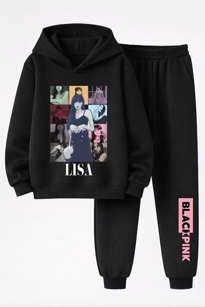 MAGORS Jennie from Blackpink Printed 3-Yarn Quality Sweatshirt and Sweatpants...