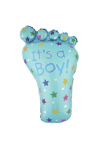 Generic Brand 28″ Μπαλόνι Πατουσάκι γαλάζιο It’s a Boy