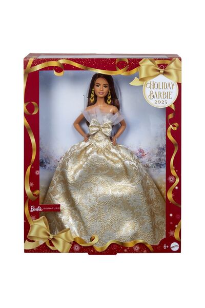 mattel BARBIE SIGNATURE PAPUSA BARBIE BRUNETA DE SARBATORI 2025