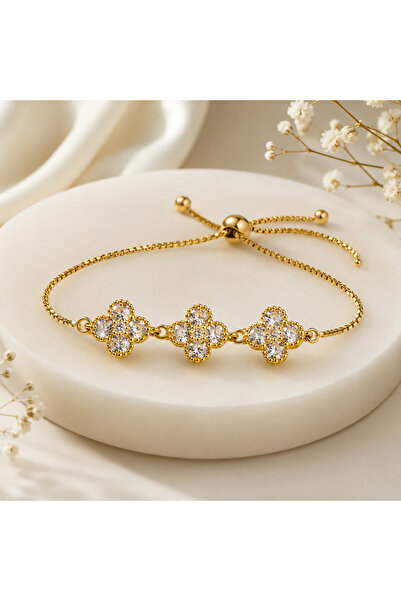 G Sport POLO Daisy Zircon Stone Women's Bracelet with Elevator Chain (Fits An...