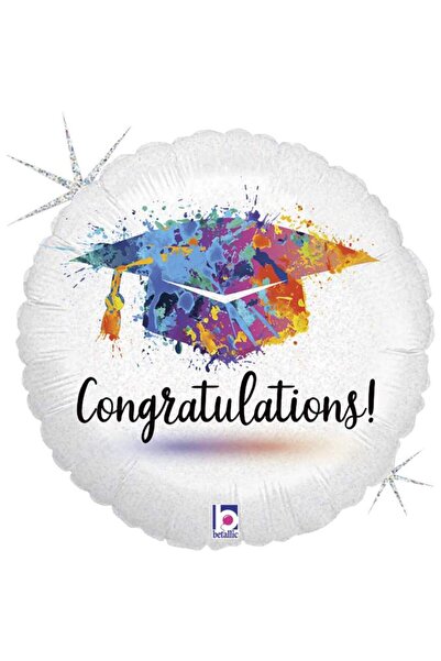 Generic Brand 18" Μπαλόνι Αποφοίτησης Congratulations γκλίτερ