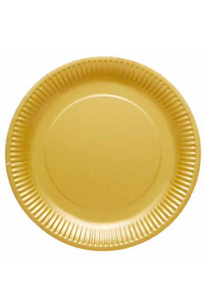 Generic Brand Πιάτα πάρτυ χρυσά Creme Brulee (8 τεμ)
