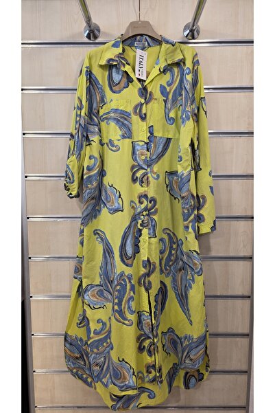Park Moda Italian Dress 100% Cotton Shawl Pattern