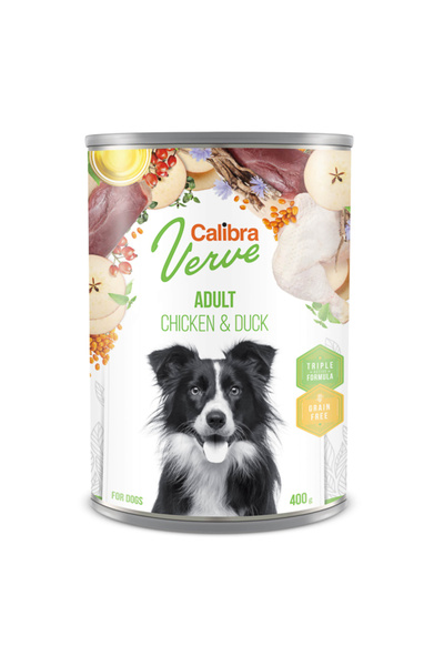 Brit Care Calibra Dog Verve GF Ενηλίκων Κοτόπουλο & Πάπια 400 γρ.