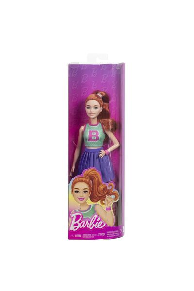 mattel BARBIE FASHIONISTAS PAPUSA BARBIE ROSCATA MAJORETA