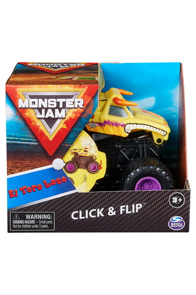 Spinmaster MONSTER JAM EL TORO LOCO SERIA CLICK FLIP SCARA 1 LA 43
