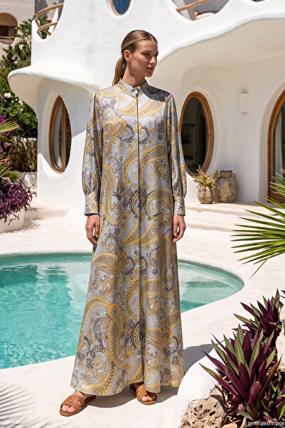 Merwishop Merwish Lelys Long Dress 1776 Yellow