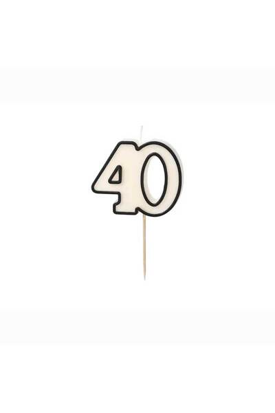 Generic Brand Κεράκι γενεθλίων ''40''