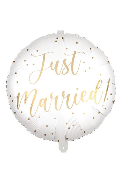 Generic Brand 18” Μπαλόνι λευκό Just Married