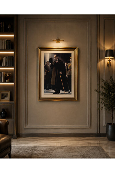 Mina Art ÇERÇEVELİ ATATÜRK RESMİ (30x40)