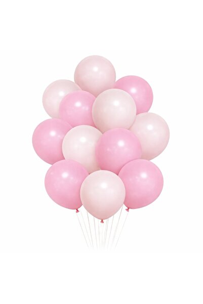 Generic Brand Σετ Μπαλόνια - Baby Pink Αποχρώσεις (12 τεμ)
