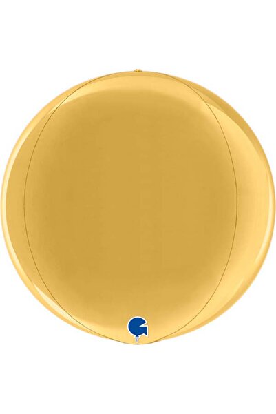 Generic Brand 15" Μπαλόνι Χρυσό Τρισδιάστατη Σφαίρα ORBZ