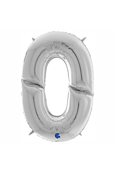 Generic Brand Γίγας Μπαλόνια Αριθμοί Ασημί 163 cm – 64″