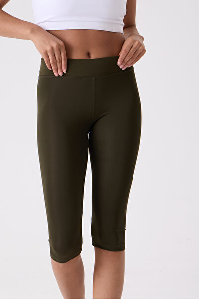 Clothes Fast Women's High Waist Capri Leggings Below Knee Stretchy Tummy Cont...