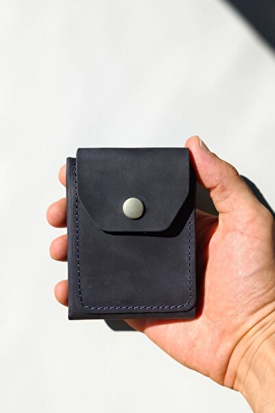 MAT Deri Men's Wallet Genuine Leather Handmade Card Holder with Cash Compartm...