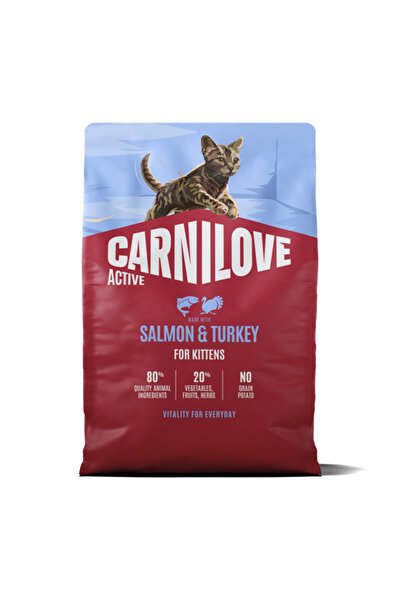 Brit Care Carnilove Ctive Cat Dry Salmon & Turkey Kittens All Breeds 2 kg