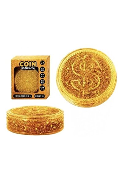 OEM Антистрес играчка за стискане, брокат, доларова монета, Монета за стискан...