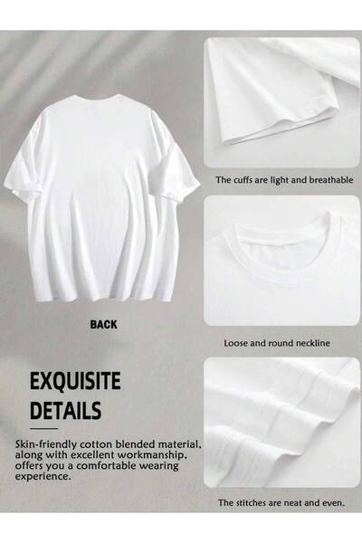 21JNRY Men'S Oversized T-Shirt With Unique Pattern Print.Perfect For Sports, Casual Wear, Outdoor Activities.Machine Washable.Easy And Versatile.S