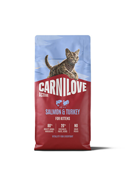 Brit Care Carnilove Ctive Cat Dry Salmon & Turkey Kittens All Breeds 6 kg