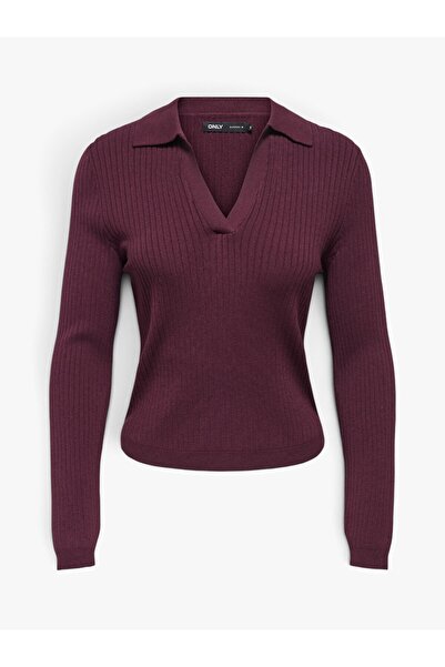 ONLY Onlkaya Ls Polo Knt Noos Women's Purple - 15344841