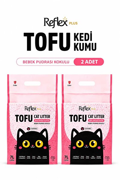 Reflex Tofu Kedi Kumu Bebek Pudrası Kokulu 7 L x 2 Adet