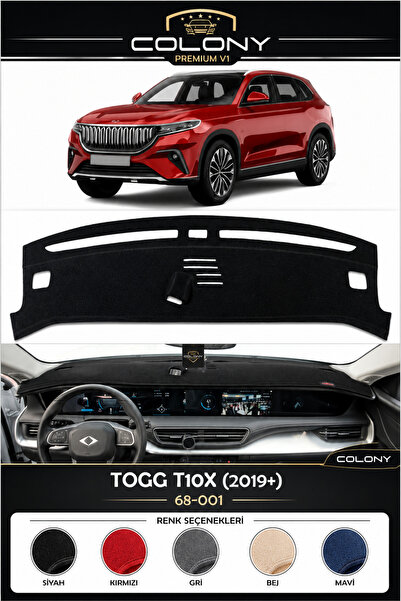 maxcarİST Togg T10X Torpido Örtüsü Ön Göğüs Koruma Torpido Koruma Tam Uyum Ça...