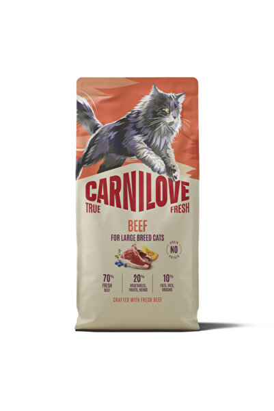 Brit Care Carnilove True Fresh Cat Dry Beef Adult Large Breeds 6 kg