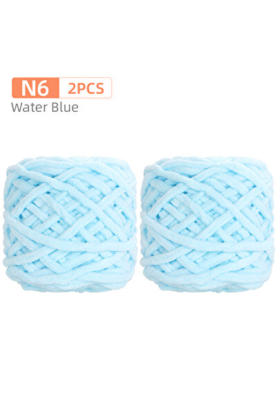 Choice N6-2Pcs-1Set QJH 2Pcs Soft Chenille Yarn, Thick Fluffy Velvet Blanket ...