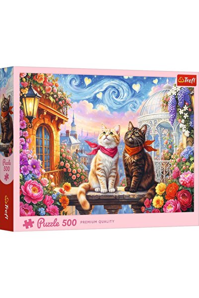 Trefl PUZZLE 500 PISICI INDRAGOSTITE