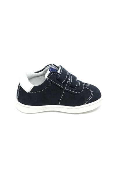 Melania Adidași sport din piele întoarsă cu velcro dublu, negru și alb, mărim...