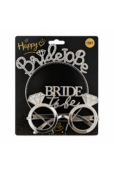 Bride to be taç ve gözlük set