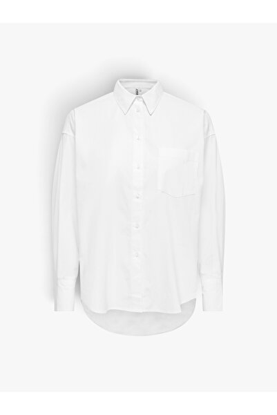 ONLY قميص ONLVIRANA L/S SHIRT WVN أبيض للرجال - 15381158