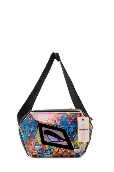 jarmend Bel Çantası LED Ekranlı Unisex Crossbody Günlük Çanta Işıklı Graffiti...