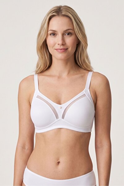 OBJE Women's White Minimizer Bra