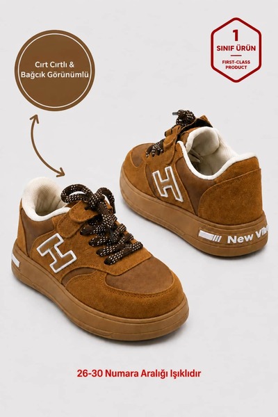 Ayakkabı Consept Children's Shoes Sports Shoes Velcro Lacing Look Casual Snea...
