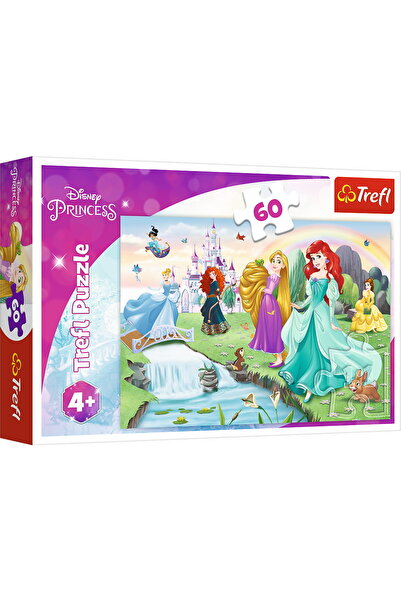 Trefl PUZZLE 60 DISNEY PRINCESS - INTALNESTE PRINTESA