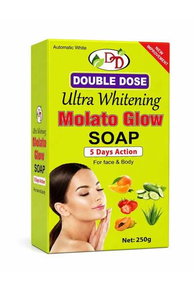 DDS DOUBLE DOSE Molato Glow Ultra Whitening Soap for Face & Body - 250g