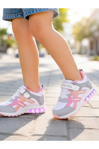minibonito Girl's Velcro Casual Sports Shoes Sneakers