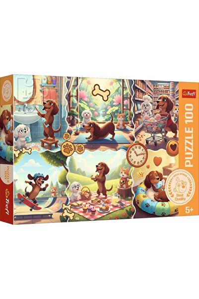 Trefl PUZZLE 100 O ZI LUNGA A UNUI TECKEL