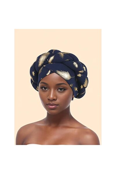 OEM Șapcă împletită cu înfășurare cap africană, culoare bronz