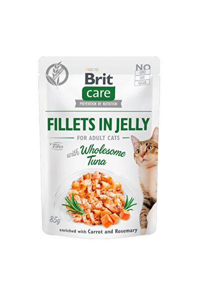 Brit Care Cat Fillets in Jelly with Wholesome Tuna 85 g