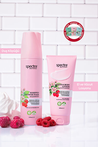 Spectra Care Raspberry&Passion Fruit 2'li Vegan Bakım Seti - Kremsi Duş Köpüğ...