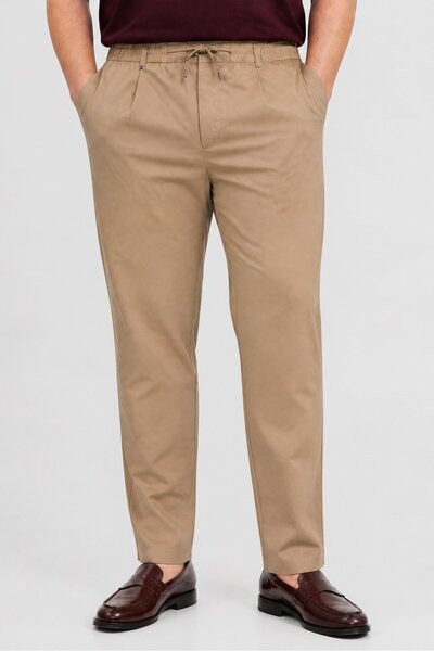 Hugo Boss Boss Men Regular Fit Plain Chino Pants, Tan