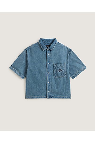 Vans Cyrus Straight Hem Denim SS Woven