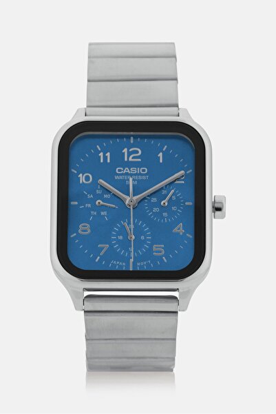 Casio Men MTP-M306D-2AVDF Analog Stainless Steel Watch 44 mm, Silver