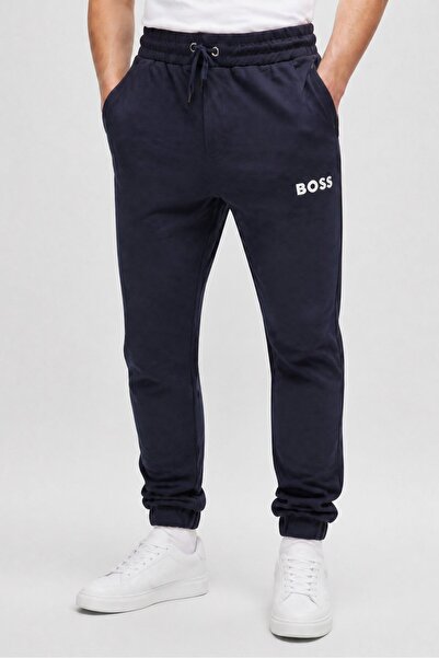 Hugo Boss Boss Men Oversized Fit Brand Logo Jogger Pants, Navy