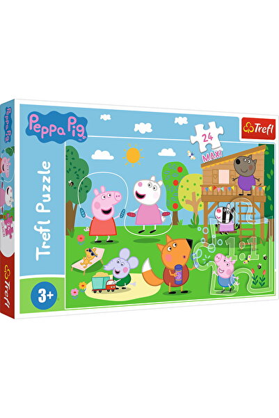 Trefl PUZZLE 24 MAXI PEPPA PIG FUN IN THE GRASS